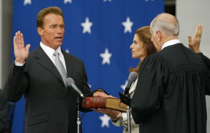 Arnold Schwarzenegger Is Sworn In As The 38th Governor Of California